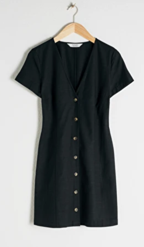 hourglass cotton blend mini dress & Other Stories Hourglass Mini Dress – U-Heft Helper